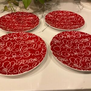 Crate&Barrel White Decorative Plate
